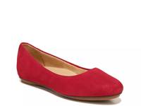 Maxwell Ballet Flat Red Suede view