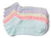 Marled Women's No Show Socks - 6 Pack Pink/Purple/Multicolor view