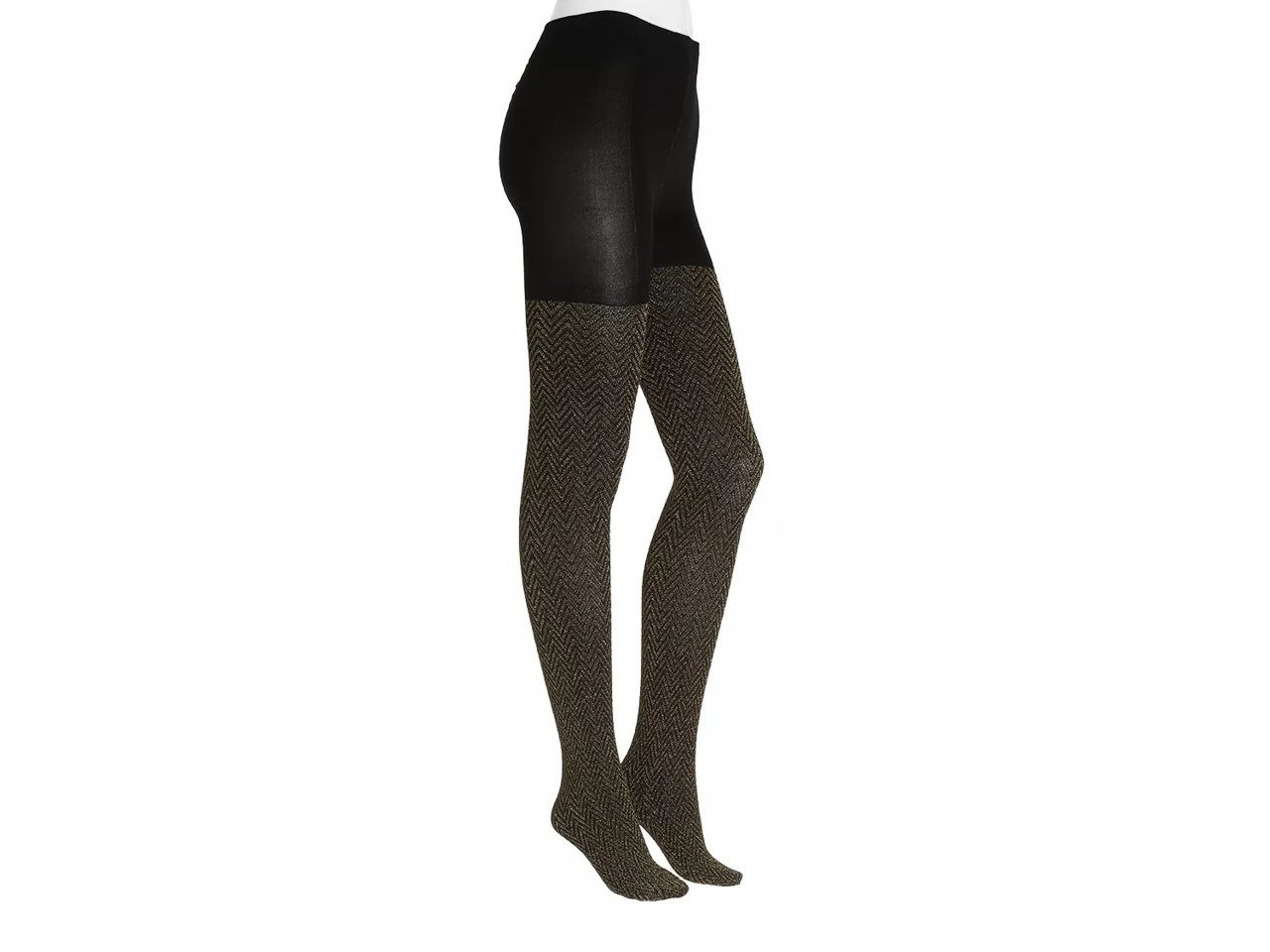 Metallic Chevron Women's Tights