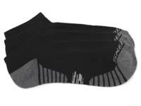 Cushioned Men's No Show Socks - 6 Pack Black view