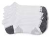 Terry Tab Men's No Show Socks - 6 Pack White/Grey view