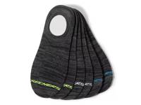 6-Pair Men's No Show Socks Black/Multicolor view