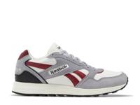 GL 1000 Sneaker - Men's White/Grey/Dark Red view