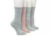 Ribbed Women's Crew Socks - 4 Pack Mint Green/Grey/Blush view