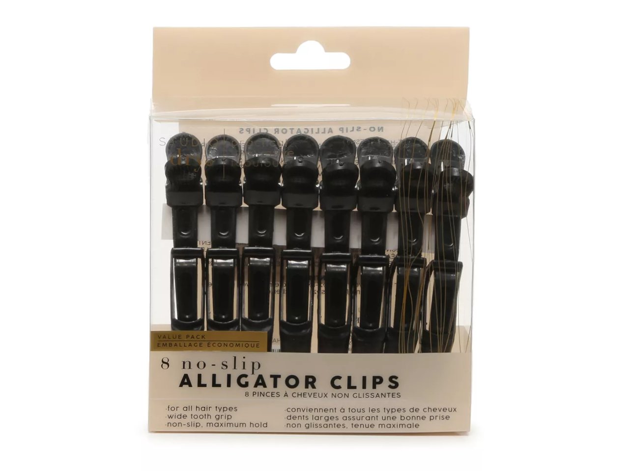 8-Pack Alligator Hair Clips