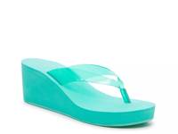 Meriana Wedge Flip Flop Turquoise view