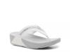 Lulu Ombre Glitter Wedge Sandal White view