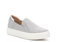 Vlair Rhinestone Knit Slip-On Sneaker Silver Metallic view