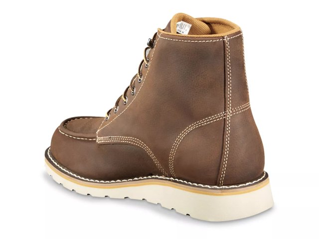 6-Inch Waterproof Steel Toe Wedge Work Boot - Men's