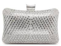 Curves Crystal Clutch Silver Metallic view