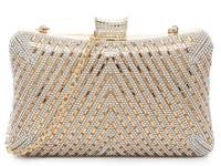 Curves Crystal Clutch Gold Metallic view