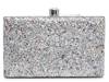 Glitter Clutch Silver Metallic view