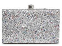 Glitter Clutch Silver Metallic view