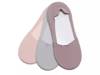 Luxe Sneaker Women's No Show Liners - 3 Pack Mauve/Slate/Dusty Purple view