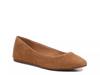 Melidee Ballet Flat Brown Suede view