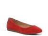 Melidee Ballet Flat Red Suede view