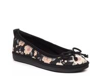 Radha Ballet Flat Black/Pink Floral view