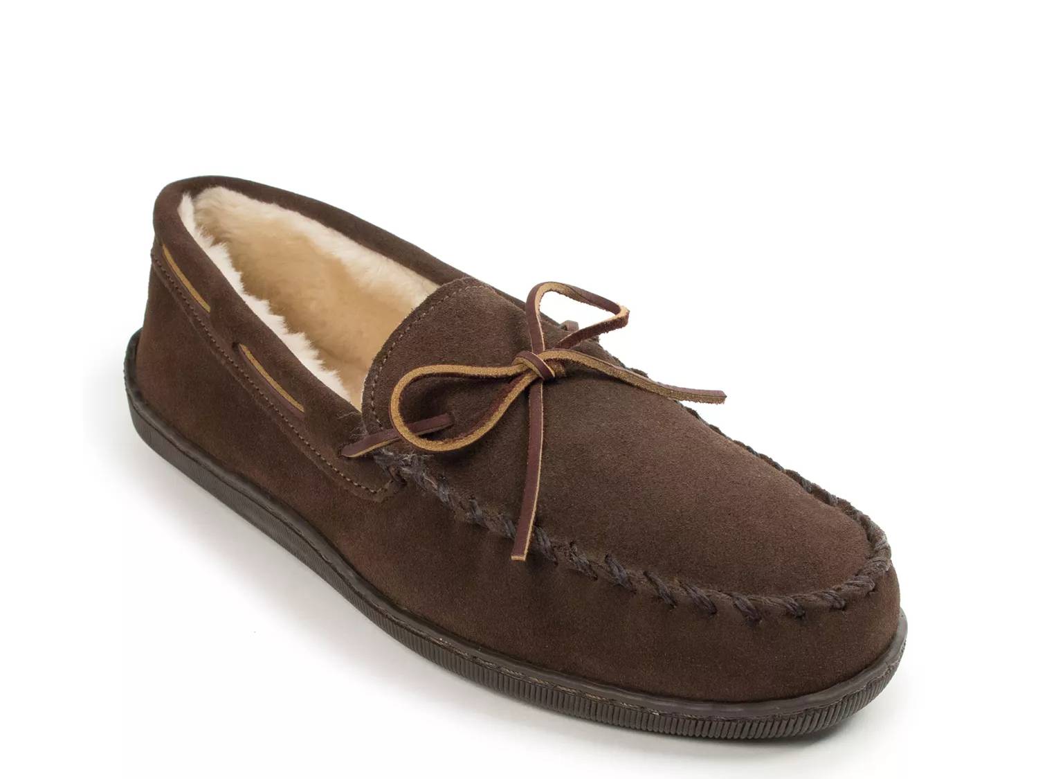 Pile Lined X Moccasin Slipper - Women's
