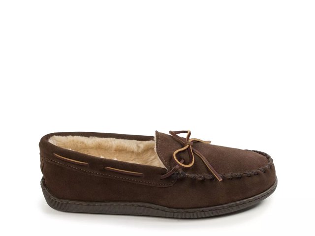 Pile Lined X Moccasin Slipper - Women's