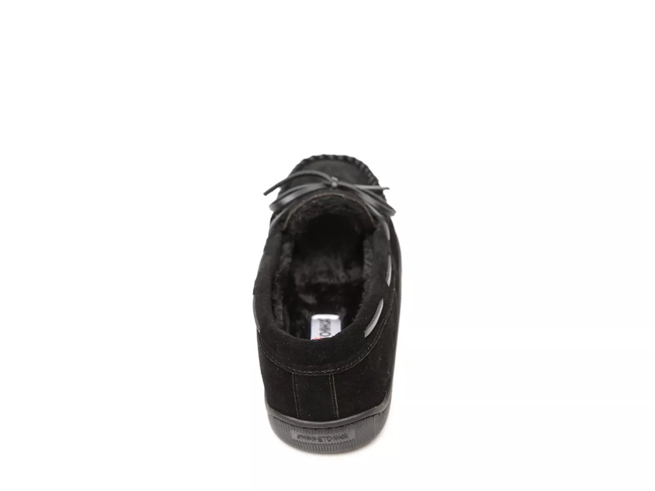 Pile Lined Hardsole Moccasin Slipper - Men's