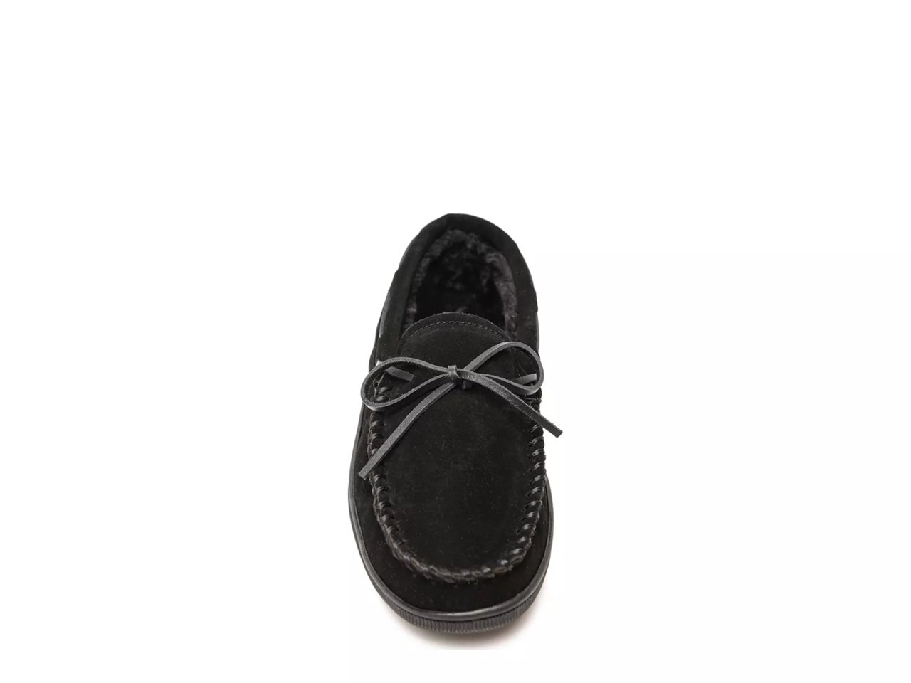 Pile Lined Hardsole Moccasin Slipper - Men's