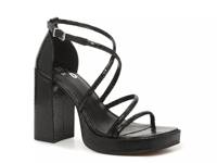 Narine Platform Sandal Black Snake Print view