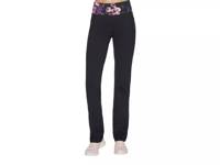 GOWALK Joy Linear Floral Women's Pants Black/Multicolor Floral Print view