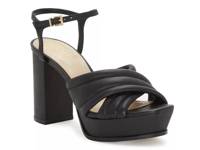 Salvenna Platform Sandal Black Leather view