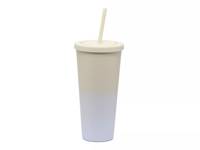Two Toned 24-Oz Travel Tumbler Cup Light Purple/Beige view