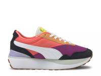 Cruise Rider Silk Road Sneaker - Women's Dark Purple/Coral/Black view