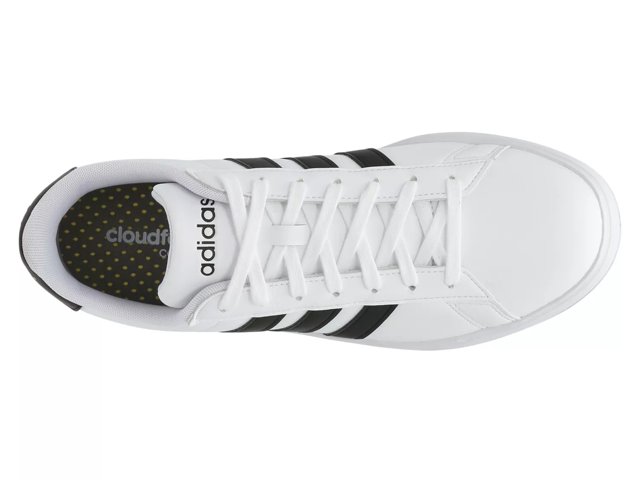 adidas Men's Grand Court 2.0 Sneakers | White/Black | Size 9