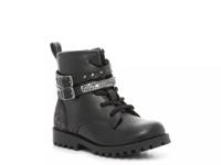 Lil Carly Combat Boot - Kids' Black view