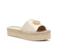 Clabee Espadrille Slide Sandal Gold Metallic view