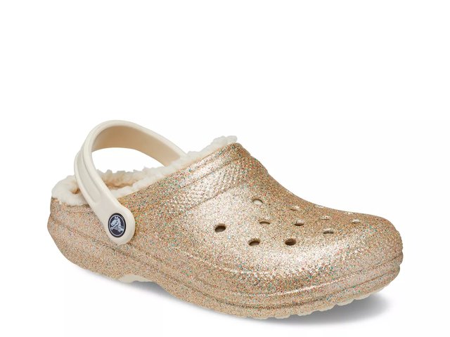 Crocs Classic Glitter Lined Clog - Free Shipping | DSW display picture 1