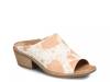 Aneesa Slide Sandal Beige/White Cow Print view
