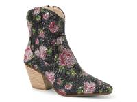 Emory Rhinestone Western Boot Floral Print view