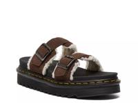 Myles Platform Sandal - Women's Dark Brown/Faux Fur Lining view