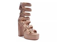 Sarouchi Gladiator Platform Sandal Beige view