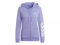 Essentials Logo Full-Zip Women's Hoodie Purple view