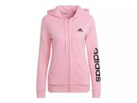 Essentials Logo Full-Zip Women's Hoodie Light Pink view