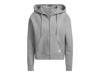 Essentials Loose-Cut 3-Stripes Full-Zip Women's Hoodie Grey view