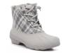 Syren Gulf Duck Boot Light Grey Plaid Print view