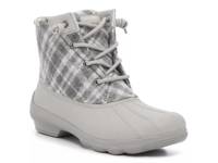 Syren Gulf Duck Boot Light Grey Plaid Print view