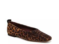 Vana Ballet Flat Dark Brown Animal Print view