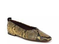 Vana Ballet Flat Yellow/Black Snake Print view