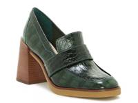 Ezerna Loafer Dark Green Croc Print view