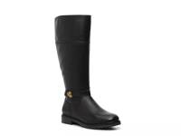 Everly Wide Calf Riding Boot Black view