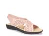 Claudia Wedge Sandal Blush view