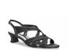 Tristen Sandal Black Satin view