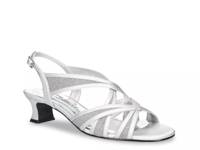 Tristen Sandal Silver Satin view